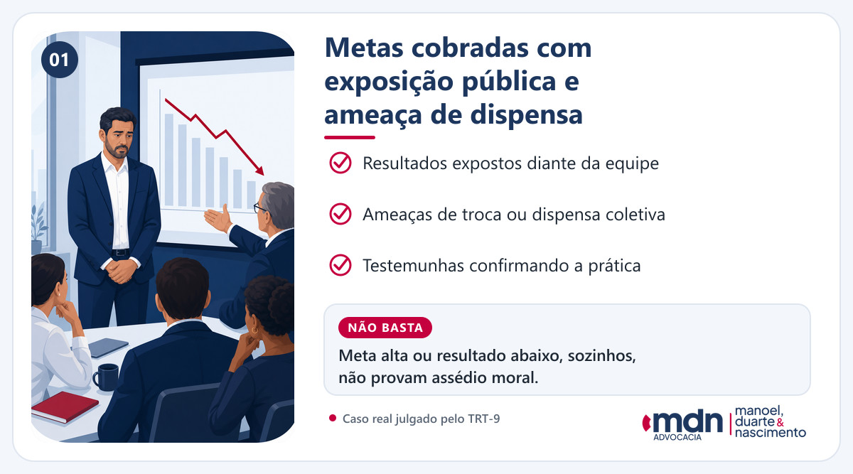 Exemplo de cobrança abusiva de metas no trabalho