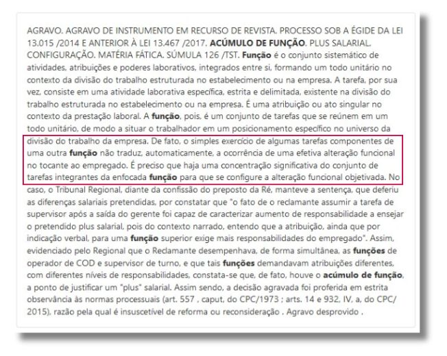 Decisão TST