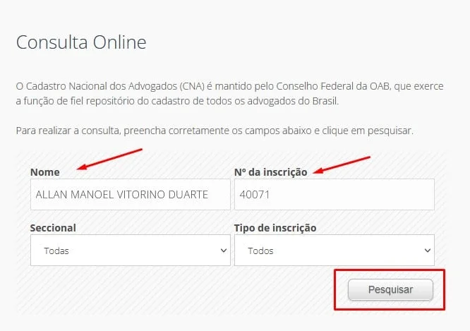 Consulta CNA
