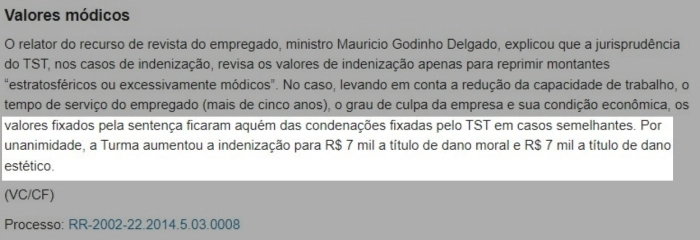 Operário que teve a ponta do dedo esmagada tem indenização aumentada