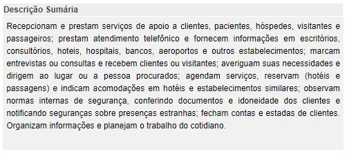 Descrição Secretaria